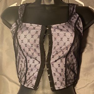Corset Style Hook Crop